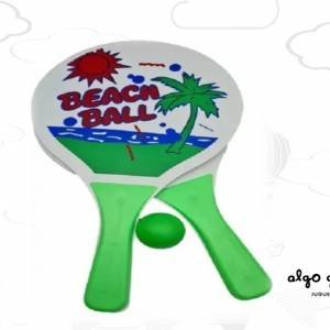PALETA DE MADERA PLAYERA BEACH BALL CON PELOTA art.FD42723