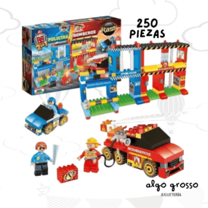 RASTI POLICIAS Y BOMBEROS 2EN1 250 PIEZAS art.1086
