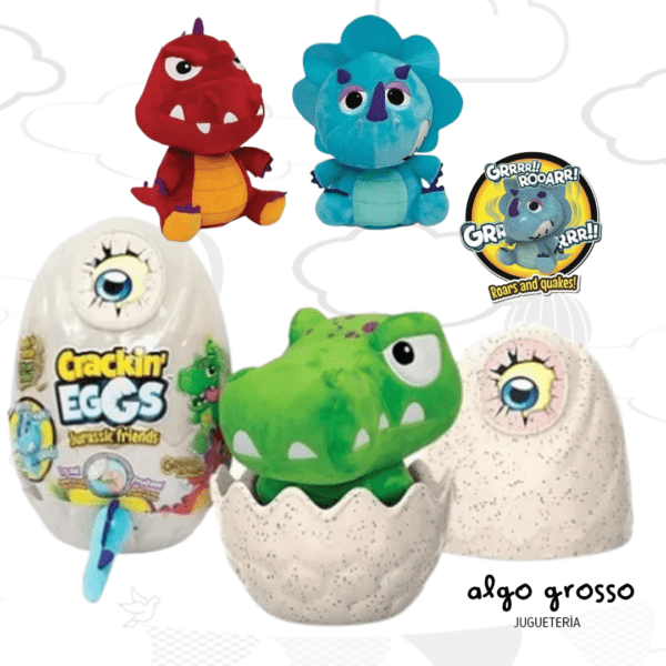 HUEVO GIGANTE CRACKIN EGGS DINOSAURIO CON SONIDO art.SK001