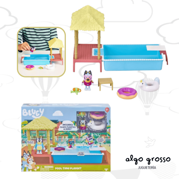 BLUEY POOL TIME PLAYSET art.13065