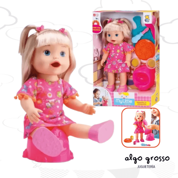 MUÑECA MY LITTLE COLLECTION COMIDAS Y PELELA art.IKDIV076