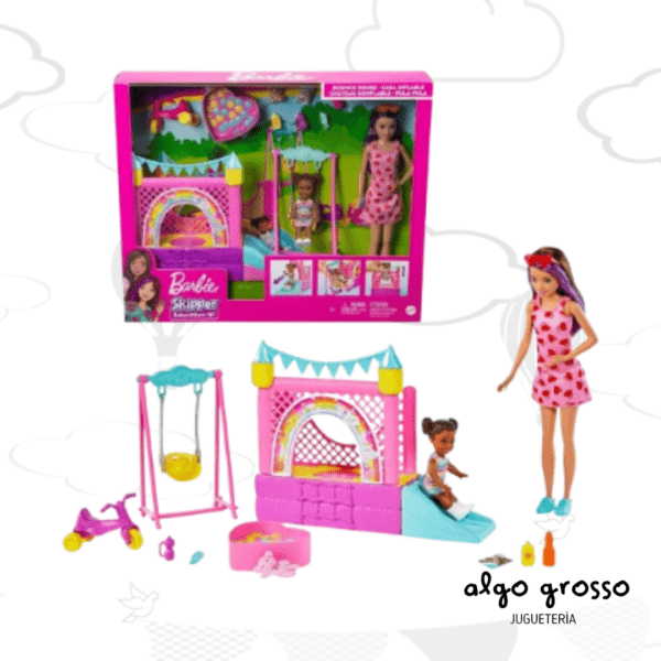 BARBIE SKIPPER NIÑERA CON CASTILLO - PELOTERO art.HHB67