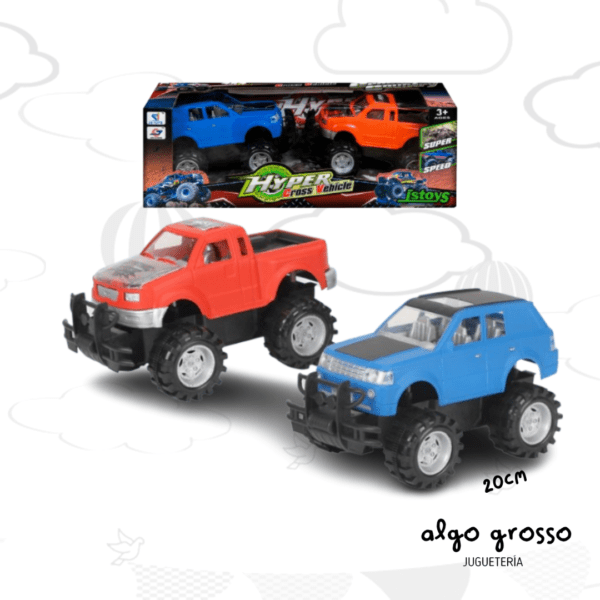 HYPER CROSS - 2 CAMIONETAS DE 20CM art.22122