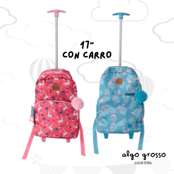 MOCHILA CARRO 17" MODELO SURTIDO art.6161