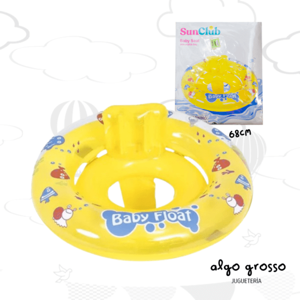 SALVAVIDA SUN CLUB ASIENTO PARA BEBE - ANIMALES MARINOS art.IKOUT028