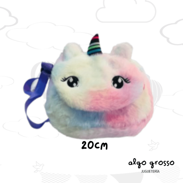 CARTERA PELUCHE UNICORNIO 20CM art.XW-153