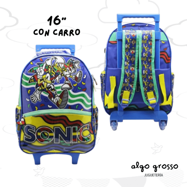 MOCHILA CARRO 16" SONIC GRAFITI art.SO322