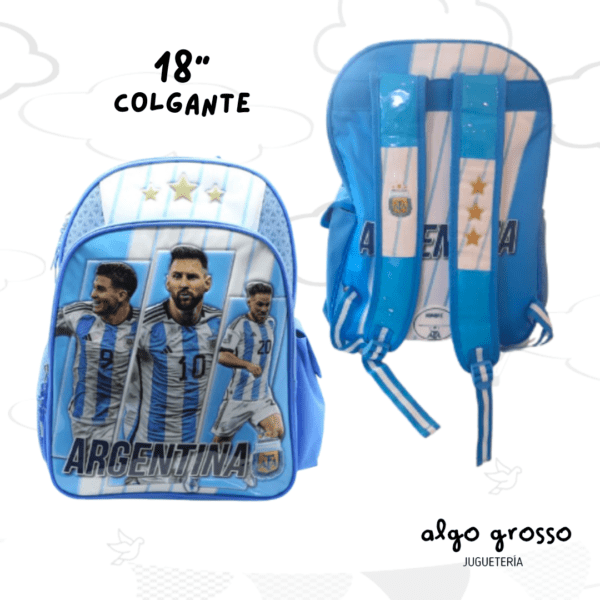 MOCHILA COLGANTE 18" AFA SELECCION + STICKERS  art.AF018