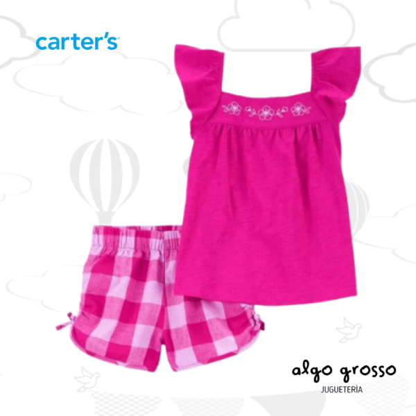 SET 2 PIEZAS REMERA MUSCULOSA Y SHORT - TALLE 12M art.1Q984310