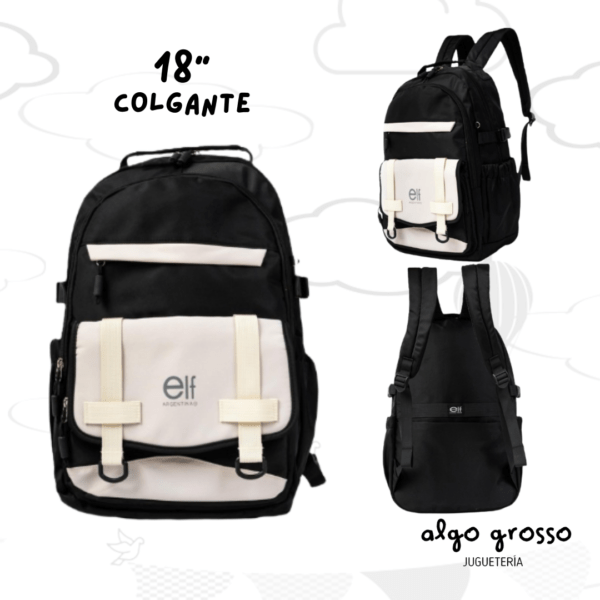 MOCHILA ELF COLGANTE 18" 4 CIERRES art.3669A