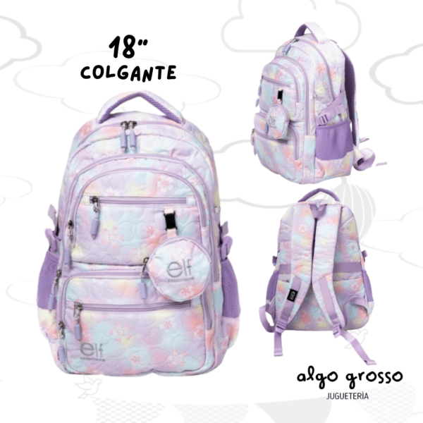 MOCHILA ELF COLGANTE 18" 6 CIERRES art.3668B