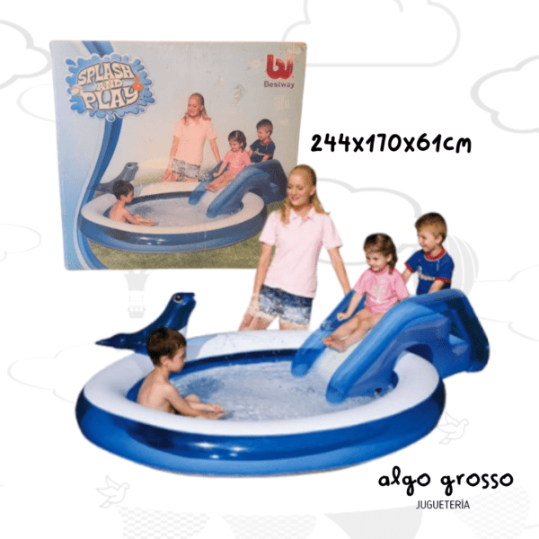 BESTWAY PLAY CENTER PILETA CON TOBOGAN art.52064