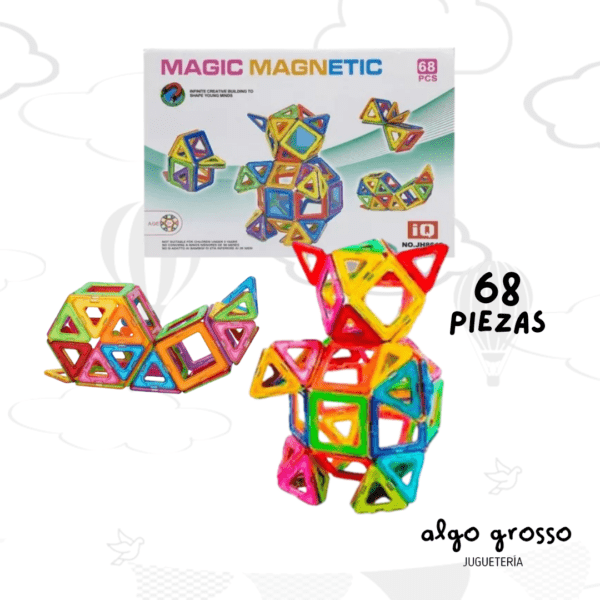 MAGNETIC BLOQUES MAGNETICOS 68 PIEZAS art.MG13R