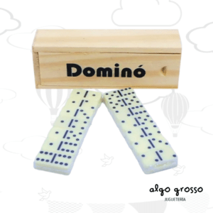 DOMINO MINI CAJA MADERA 12X4CM art.FDDOM399