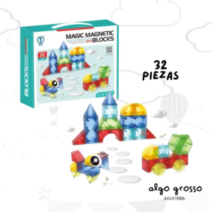 MAGNET BLOCKS FIGURAS GEOMETRICAS 32 PIEZAS art.MT12