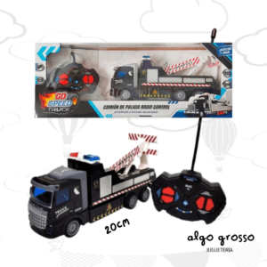 CAMION GRUA POLICIA A RADIO CONTROL - GO SPEED art.55132