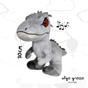 PELUCHE JURASSIC WORLD GRAY CON SONIDO art.JW065