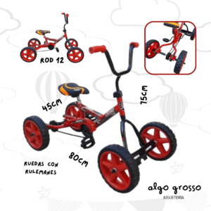 CUATRICICLO PEDAL TURBO ROD 12 art.C124