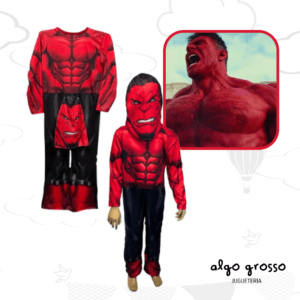 DISFRAZ HULK ROJO TALLE 0 art.CAD1150