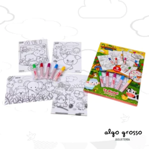 ANIMAL FRIENDS SET COLOREAR CON FIBRAS art.911