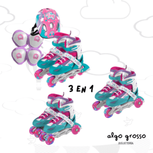ROLLER TINY GO 3EN1 CON PROTECCIONES Y BOLSO art.12299