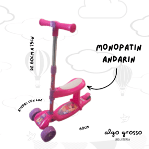MONOPATIN PRINCESAS 2EN1 CON ASIENTO art.12284