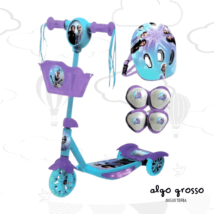 MONOPATIN FROZEN PLEGABLE + SET DE PROTECCION art.12272