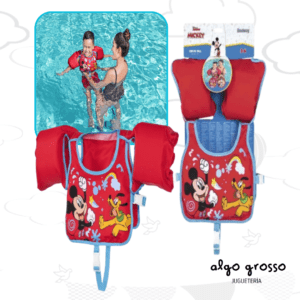 CHALECO FLOTADOR DE TELA MICKEY CON BROCHE art.9101C