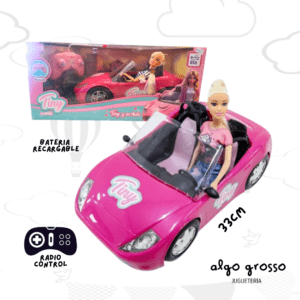 TINY MUÑECA CON AUTO DEPORTIVO A RADIO CONTROL CON BATERIA RECARGABLE art.56664