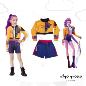 DISFRAZ K-POP RUMI CON SHORT TALLE 3 art.KP1003