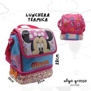LUNCHERA TERMICA DE MINNIE BOCA PEZ CUADRADA art.KM779