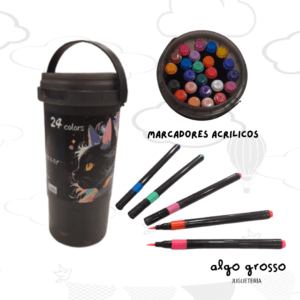 MARCADORES EN BALDE X24 UNIDADES ACRYLIC MARKER