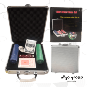 POKER GAME SET MALETIN CON 100 PIEZAS art.A202325