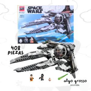 SPACE WARS SIMIL BLOQUES NAVE RESISTENCIA BLACK ACE INTERCEPTOR 514 PIEZAS art.11421A