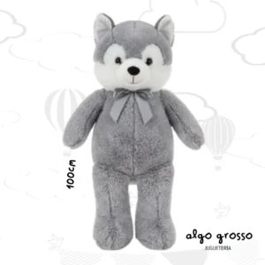 PELUCHE DE ZORRO CON MOÑO 100CM art.IKPLUSH003
