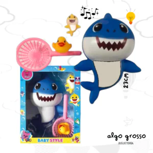 BABY SHARK STYLE CON SONIDO 3 FIGURAS Y RED art.6847/YA00177