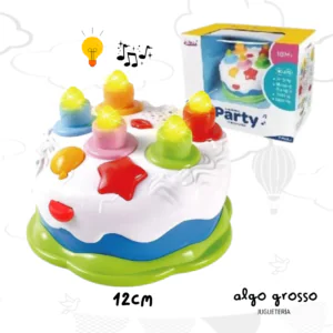 PARTY TORTA CON VELITAS LUZ Y SONIDO art.7032