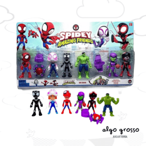 SPIDEY AMAZING 6 FIGURAS + ACCESORIO "ALTERNATIVO"