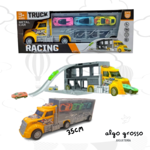 RACING CAMION LANZADOR + 3 AUTOS art.6681