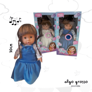 TINY DOLL MUÑECA ABI DE 30CM CON SONIDO art.56590