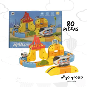 RAIL CAR PISTA MAGNETICA 80 PIEZAS art.IK0779