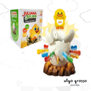 HUEVO DE PATO JULIANA Y JULIAN JUEGO DE MESA art.JYJ0045