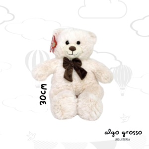 OSO DE PELUCHE DE 30CM CON MOÑO art.6219