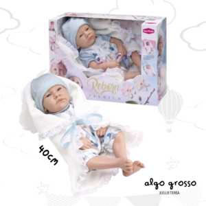 REBORN BEBE DE 40CM ROPA Y MANTA art.889