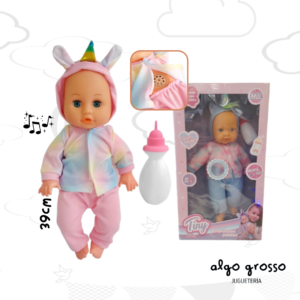 TINY BEBE UNICORNIO CON SONIDO art.55792
