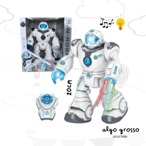 X-ROBOT MUÑECO DE 20CM CON RADIO CONTROL - LUZ Y SONIDO art.55622