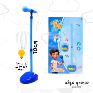 TINY MICROFONO DE PIE LUZ Y SONIDO art.55966