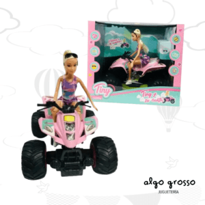 TINY MUÑECA ARTICULADA Y SU CUATRICICLO art.54926