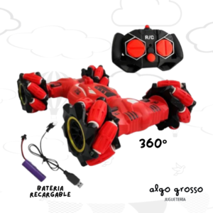 GO SPEED AUTO STUNT CAR A RADIO CONTROL 360 - RECARGABLE art.56482