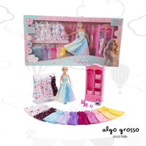 MUÑECA TINY + 15 VESTIDOS Y ACCESORIOS art.53404